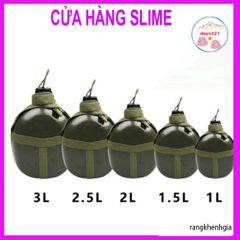 Bình Tông Kim Loại Nhôm Cổ Điển - Bi Đông Dụng Tích 1L, 2L, 3L Cho Nước & Rượu, Đồ Đi Phượt, Du Lịch Tiện Lợi