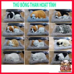 Thú Bông Khử Mùi Chó Mèo - Hình Sói Gấu Đáng Yêu, Lõi Than Hoạt Tính, Phụ Kiện Trang Trí Xe Hơi Tiện Ích, Không Khí Trong Lành