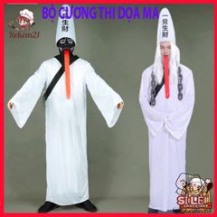 Bộ Trang Phục Halloween Diêm Vương Hắc Bạch Vô Thường cho Người Lớn - Trang Phục Ma Mị Ấn Tượng Cho Tiệc Hóa Trang