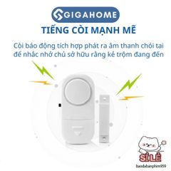 Bộ 2 Chuông Chống Trộm GIGAHOME - Thiết Kế Thông Minh, Âm Thanh Cảnh Báo 90dB, Dễ Lắp Đặt, Giải Pháp An Ninh Cho Gia Đình