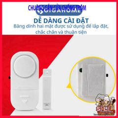 Bộ 2 Chuông Chống Trộm GIGAHOME - Thiết Kế Thông Minh, Âm Thanh Cảnh Báo 90dB, Dễ Lắp Đặt, Giải Pháp An Ninh Cho Gia Đình