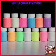 Sơn Dạ Quang 9 Màu Phát Sáng Mạnh Mẽ - Sơn 22ml An Toàn, Dễ Dùng Cho Trang Trí Nghệ Thuật, Tạo Hiệu Ứng Độc Đáo