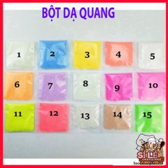 Bột Dạ Quang Mịn 10g - Phát Sáng Mạnh Mẽ Cho Sa Bàn, Tiểu Cảnh, DIY & Trang Trí Sự Kiện Màu Sắc Đa Dạng