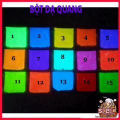 Bột Dạ Quang Mịn 10g - Phát Sáng Mạnh Mẽ Cho Sa Bàn, Tiểu Cảnh, DIY & Trang Trí Sự Kiện Màu Sắc Đa Dạng