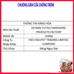 Chuông Cảm Ứng Gắn Cửa Thông Báo Chống Trộm Loại 1 - Nhỏ Gọn Âm Thanh 105dB, Bảo Vệ An Ninh Ngôi Nhà Của Bạn