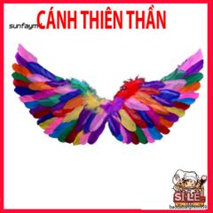 Cánh Lông Thiên Thần Màu Sắc Tươi Sáng - Phụ Kiện Thời Trang Chụp Hình và Hóa Trang Độc Đáo, Đáng Yêu cho Các Dịp Lễ Hội