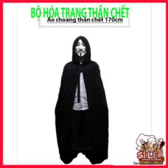 Áo choàng Vampire Halloween Đỏ Đen - Ma Cà Rồng Chất Liệu Nilon Đặc Biệt, Phong Cách Thần Chết Hóa Trang Nghệ Thuật