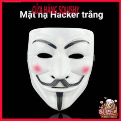 Mặt Nạ Hacker Anonymous - Phụ Kiện Thời Trang Độc Đáo, Sắc Trắng, Hoàn Hảo Cho Cosplay và Bữa Tiệc Hóa Trang