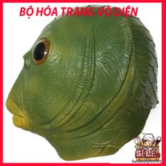 Mũ Đội Đầu Cá Xanh Latex Hài Hước - Phụ Kiện Cosplay Tiệc Tùng Cho Người Lớn Và Trẻ Em, Thích Hợp Lễ Hội Halloween, Phục Sinh