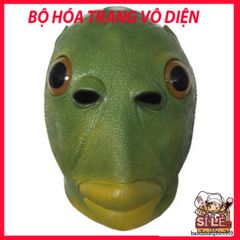 Mũ Đội Đầu Cá Xanh Latex Hài Hước - Phụ Kiện Cosplay Tiệc Tùng Cho Người Lớn Và Trẻ Em, Thích Hợp Lễ Hội Halloween, Phục Sinh