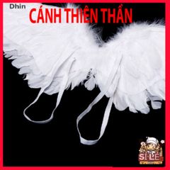 Bộ Cánh Lông Vũ Trắng Dễ Thương Cho Bé - Phụ Kiện Tiệc Tùng Thoải Mái, Chất Liệu Tự Nhiên, Kích Thước Linh Hoạt