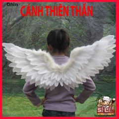 Bộ Cánh Lông Vũ Trắng Dễ Thương Cho Bé - Phụ Kiện Tiệc Tùng Thoải Mái, Chất Liệu Tự Nhiên, Kích Thước Linh Hoạt