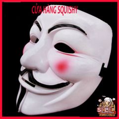 Mặt nạ V for Vendetta - Phụ kiện Halloween độc đáo, lý tưởng cho tiệc hóa trang và cosplay, an toàn sức khỏe, chất liệu nhựa cao cấp.