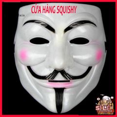 Mặt nạ V for Vendetta - Phụ kiện Halloween độc đáo, lý tưởng cho tiệc hóa trang và cosplay, an toàn sức khỏe, chất liệu nhựa cao cấp.