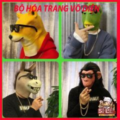 Mặt Nạ Hình Đầu Cá Xanh - Mặt Nạ Silicone Vui Nhộn Cho Halloween, Tiệc Hóa Trang, Phù Hợp Với Người Lớn & Trẻ Em