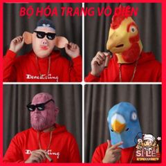 Mặt Nạ Hình Đầu Cá Xanh - Mặt Nạ Silicone Vui Nhộn Cho Halloween, Tiệc Hóa Trang, Phù Hợp Với Người Lớn & Trẻ Em