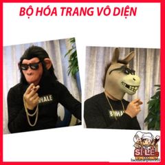 Mặt Nạ Hình Đầu Cá Xanh - Mặt Nạ Silicone Vui Nhộn Cho Halloween, Tiệc Hóa Trang, Phù Hợp Với Người Lớn & Trẻ Em