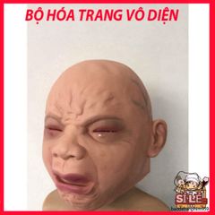 Mặt Nạ Hình Đầu Cá Xanh - Mặt Nạ Silicone Vui Nhộn Cho Halloween, Tiệc Hóa Trang, Phù Hợp Với Người Lớn & Trẻ Em