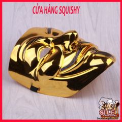 Mặt Nạ Vàng Bóng Hacker GOLD 2021 - Phụ Kiện Hóa Trang Sang Trọng Dành Cho Halloween & Cosplay, Tạo Dáng Quyền Lực