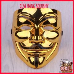 Mặt Nạ Vàng Bóng Hacker GOLD 2021 - Phụ Kiện Hóa Trang Sang Trọng Dành Cho Halloween & Cosplay, Tạo Dáng Quyền Lực
