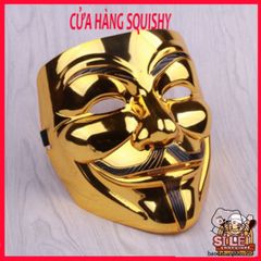 Mặt Nạ Vàng Bóng Hacker GOLD 2021 - Phụ Kiện Hóa Trang Sang Trọng Dành Cho Halloween & Cosplay, Tạo Dáng Quyền Lực