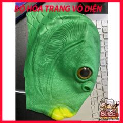 Mặt Nạ Đầu Cá Xanh Da Trời - Phụ Kiện Hóa Trang Vui Nhộn Cho Tiệc Halloween, Lễ Hội, Hoạt Động Giải Trí - An Toàn, Thoáng Khí, Thú Vị
