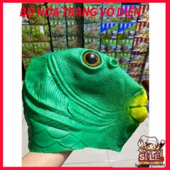Mặt Nạ Đầu Cá Xanh Da Trời - Phụ Kiện Hóa Trang Vui Nhộn Cho Tiệc Halloween, Lễ Hội, Hoạt Động Giải Trí - An Toàn, Thoáng Khí, Thú Vị