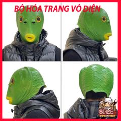 Mặt Nạ Đầu Cá Xanh Da Trời - Phụ Kiện Hóa Trang Vui Nhộn Cho Tiệc Halloween, Lễ Hội, Hoạt Động Giải Trí - An Toàn, Thoáng Khí, Thú Vị