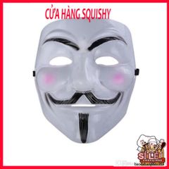 Mặt Nạ Hacker Anonymous Trắng - Phụ Kiện Thời Trang Bí Ẩn, Biểu Tượng Văn Hóa Hacker, Quà Tặng Thú Vị cho Fan