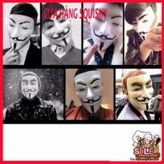 Mặt Nạ Hacker Anonymous Trắng - Phụ Kiện Thời Trang Bí Ẩn, Biểu Tượng Văn Hóa Hacker, Quà Tặng Thú Vị cho Fan
