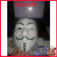 Mặt nạ Anonymous Hacker Trắng - Biểu Tượng Vendetta Độc Đáo Cho Tiệc Hóa Trang và Văn Hóa Underground