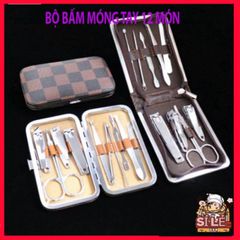Bộ Dụng Cụ Chăm Sóc Móng Tay và Chân 12 Món Cao Cấp - Kim Khí Thép Không Gỉ, Tiện Dụng Tại Nhà, Đẹp và Bền Chắc