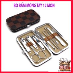 Bộ Dụng Cụ Chăm Sóc Móng Tay và Chân 12 Món Cao Cấp - Kim Khí Thép Không Gỉ, Tiện Dụng Tại Nhà, Đẹp và Bền Chắc