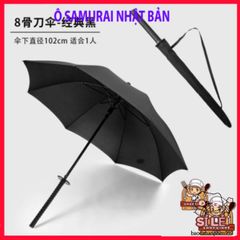 Ô Dù Nhật Bản Samurai Cán Dài Sang Trọng 105cm - Phong Cách Quá Khổ Cho Nam Nữ, Thiết Kế Đẹp Mới Lạ