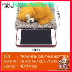 Chó Bông Than Hoạt Tính Nano Khử Mùi Xe Ô TÔ - Trang Trí Taplo Xe Hơi - Phụ Kiện Mvn Auto