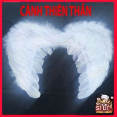 Đôi cánh thiên thần lông vũ trắng cho bé - Phụ kiện hóa trang lễ hội dễ thương, giúp bé tỏa sáng và vui chơi sáng tạo