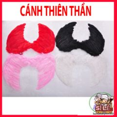 Bộ cánh thiên thần trắng cho trẻ em và người lớn - Cánh lông vũ hóa trang lễ hội nhiều màu sắc, hoàn hảo cho tiệc Halloween và Giáng sinh