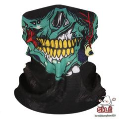Khăn Ống Đầu Lâu Phượt Đa Năng - Khăn Bandana Thời Trang Cho Các Chuyến Đi Phiêu Lưu, Bảo Vệ Và Tạo Phong Cách Streetwear