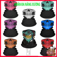 Khăn Ống Đầu Lâu Phượt Đa Năng - Khăn Bandana Thời Trang Cho Các Chuyến Đi Phiêu Lưu, Bảo Vệ Và Tạo Phong Cách Streetwear