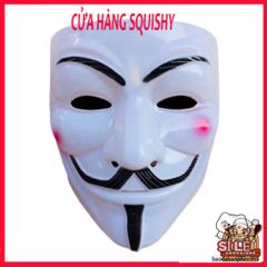 Mặt Nạ Hacker Anonymous - Phụ Kiện Cosplay Hóa Trang Halloween, Đen Bạc Vàng Trắng, Độc Đáo Cho Dự Tiệc và Fandom Tech