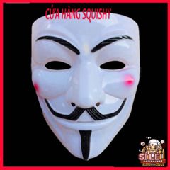 Mặt Nạ Hacker Anonymous - Phụ Kiện Cosplay Hóa Trang Halloween, Đen Bạc Vàng Trắng, Độc Đáo Cho Dự Tiệc và Fandom Tech