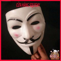 Mặt Nạ Hacker Anonymous - Phụ Kiện Cosplay Hóa Trang Halloween, Đen Bạc Vàng Trắng, Độc Đáo Cho Dự Tiệc và Fandom Tech