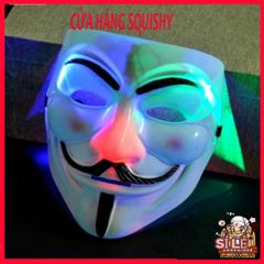 Mặt Nạ Hacker Anonymous - Phụ Kiện Cosplay Hóa Trang Halloween, Đen Bạc Vàng Trắng, Độc Đáo Cho Dự Tiệc và Fandom Tech