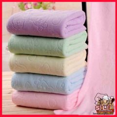 Combo 5 Khăn Tắm Nhật Bản Microfiber Mềm Mại Thấm Nước Tốt (140cm x 70cm) Nhiều Màu Sắc Tươi Sáng Cho Bé Yêu