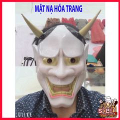 Mặt Nạ Halloween Oni Noh Hannya - Mặt Nạ Nhập Vai 2 Sừng Chất Lượng Cao Cho Tiệc Hóa Trang Cosplay
