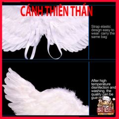 Bộ Cánh Cosplay Thiên Thần cho Trẻ Em - Kèm Đũa Phép & Băng Đô Hóa Trang - Lý Tưởng cho Halloween & Tiệc Hóa Trang