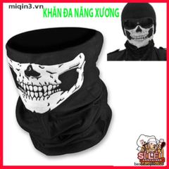 Mặt Nạ Đầu Lâu Độc Đáo - Khăn Đa Năng Thể Thao Hình Xương Đầu Lâu Cho Tài Xế và Trượt Tuyết - Phụ Kiện Ngoài Trời Thời Trang