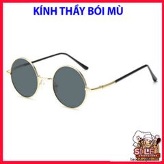 Kính Râm Thời Trang Gọng Tròn Nhỏ - Kính Mát Phong Cách Thày Bói Mù Cho Nam Nữ, Kính Đi Biển, Đi Chơi
