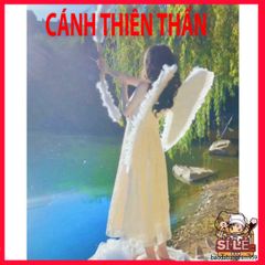 Cánh Thiên Thần Trắng Cosplay - Phụ Kiện Halloween và Tiệc Tùng Với Lông Vũ Cho Người Lớn và Trẻ Em, Đủ Màu Sắc Trang Trí