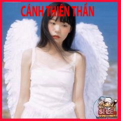 Cánh Thiên Thần Trắng Cosplay - Phụ Kiện Halloween và Tiệc Tùng Với Lông Vũ Cho Người Lớn và Trẻ Em, Đủ Màu Sắc Trang Trí